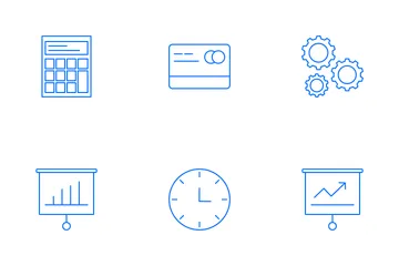 Financiación de las empresas Paquete de Iconos