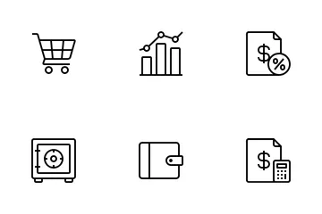 Financiación de las empresas Paquete de Iconos