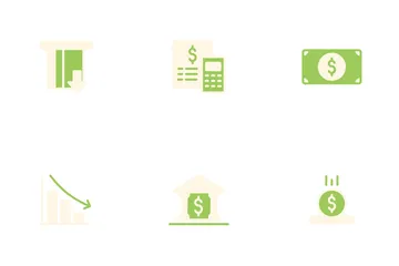 Financiación de las empresas Paquete de Iconos