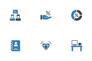 Financiación de las empresas Paquete de Iconos