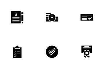 Financiación de las empresas Paquete de Iconos