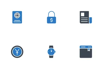 Financiación de las empresas Icon Pack