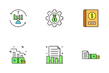 Financiación de las empresas Paquete de Iconos