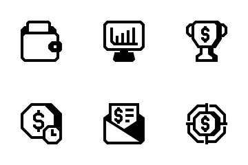 Financiación de las empresas Paquete de Iconos