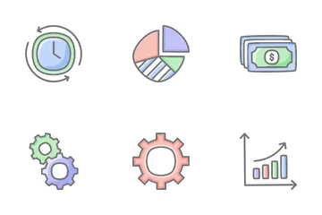 Negocios y finanzas vol. 1 Paquete de Iconos