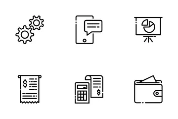 Finanzas y negocios Paquete de Iconos