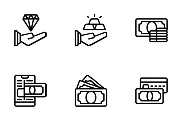 Finanzen & Bankwesen Symbolpack