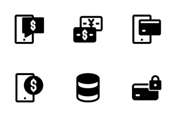 Finanzen und Zahlungen Symbolpack