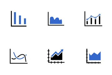 Finanzdiagramm Symbolpack