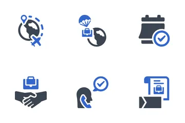 Find Job And Interview Icon Pack