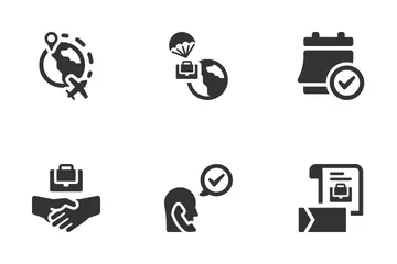 Find Job And Interview Icon Pack