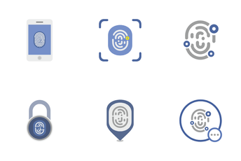 Finger Biometry Icon Pack