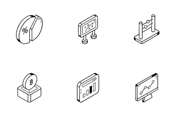 Fintech y comercio Paquete de Iconos