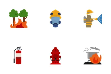 Fire Flat Icon Pack