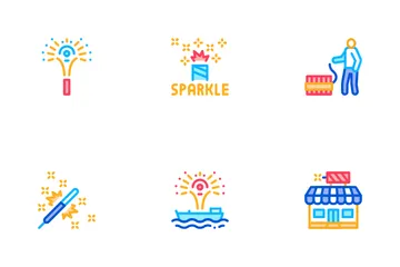 Firework Pyrotechnic Icon Pack