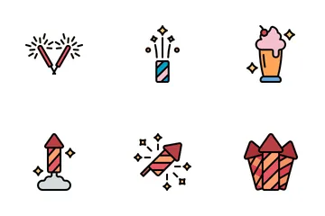 Fireworks Festival Icon Pack