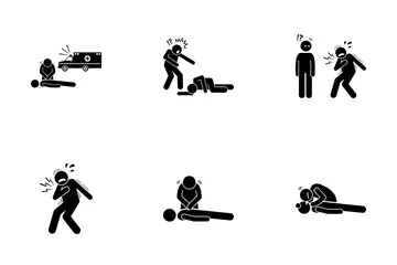 First Aid Cardiac Icon Pack