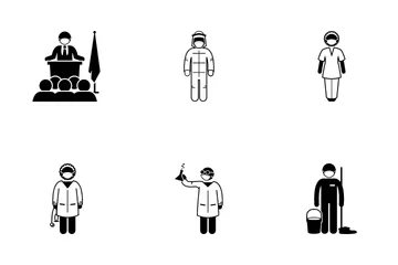 First Liner Worker Icon Pack
