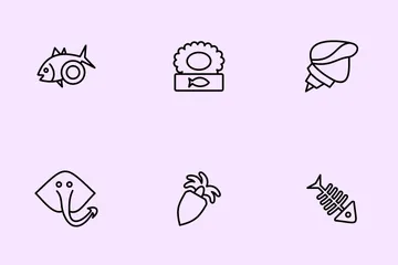 Fish And Seafood Icon Pack