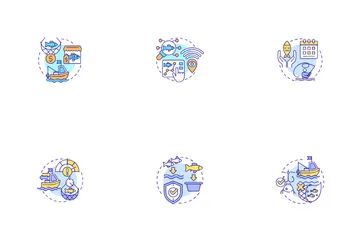 Fisheries Management Icon Pack