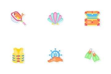 Fishing Stickers Icon Pack
