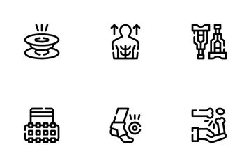 Terapia física Paquete de Iconos
