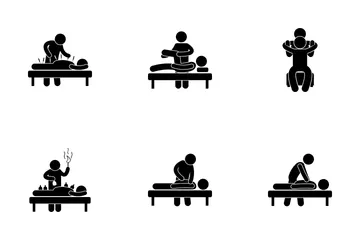 Fisioterapia Paquete de Iconos