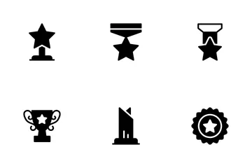 Fitness Achievement Badge Icon Pack