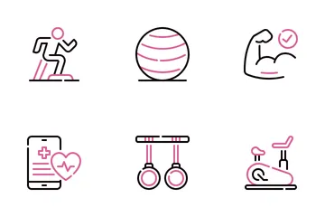 Fitness And Exercise Icon Pack