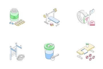 Fitness And Exercise Icon Pack