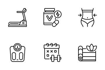 Fitness And Gym Icon Pack