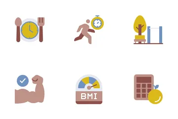 Fitness And Nutrition Icon Pack