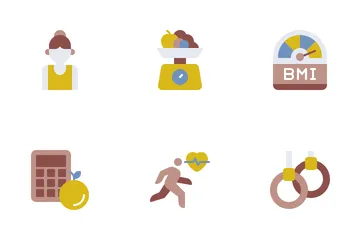 Fitness And Nutrition Icon Pack