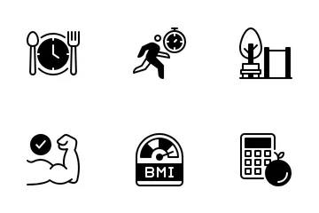 Fitness And Nutrition Icon Pack