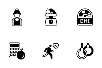 Fitness And Nutrition Icon Pack