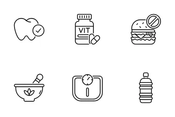 Fitness And Wellness Icon Pack