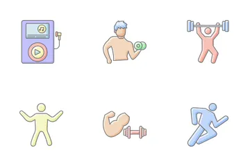 Fitness And Yoga Icon Pack