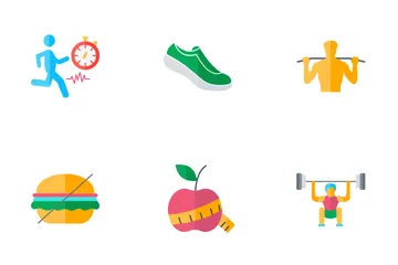 Fitness And Yoga Icon Pack