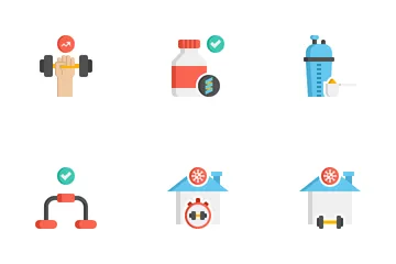 Fitness At Home Icon Pack