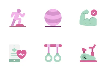 Fitness e exercício Icon Pack