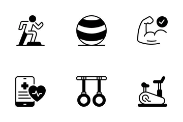 Fitness e exercício Icon Pack