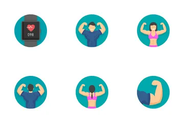 Fitness e academia Icon Pack