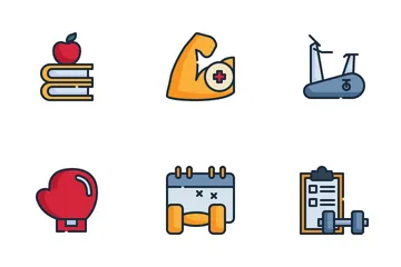 Fitness Exercise Icon Pack