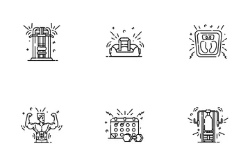 피트니스 및 체육관 아이콘 팩