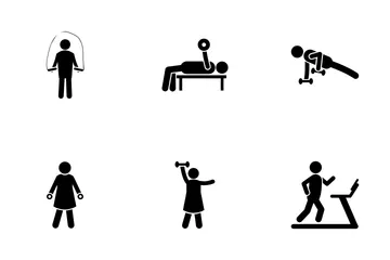 Fitness Human Icon Pack