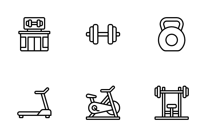 413 Bodybuilding Machine Icon Packs, Logos, Symbols - Free in SVG, PNG ...