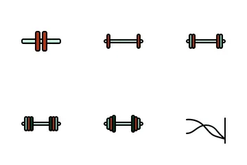 Fitnessgeräte Symbolpack