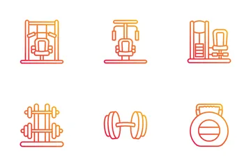 Fitnessstudio Symbolpack