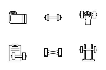 Fitnessstudio Symbolpack