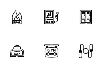 Fitnessstudio Symbolpack